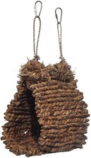 Prevue Pet Natural Sea Grass Bird  Small Animal Snuggle Hut 6.5X5.25X9" Hanging