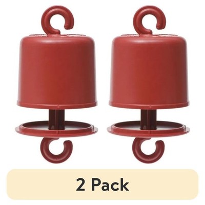 (2 pack) Ant Guard Plus for Hummingbird Feeders, Red, Prevent Ants from Eating