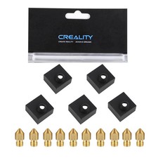 Creality Original 10Pcs 0.4Mm Nozzle with 5Pcs Silicone Sock, for Ender 3/Ender