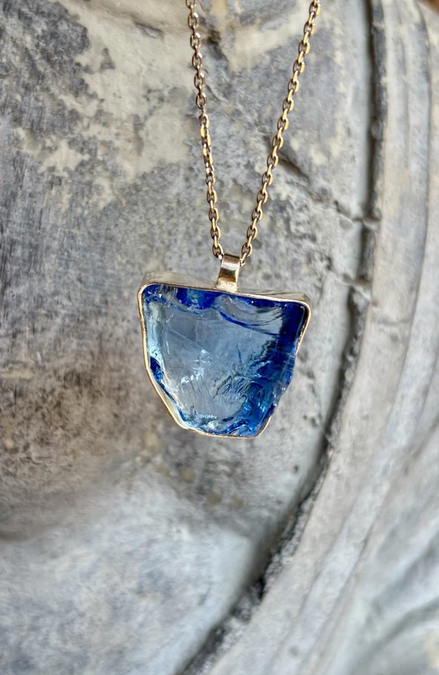 Colgante Andara Cristal Confianza Del Mt Shasta, elaborado con Plata de Ley - Imagen 3 de 4