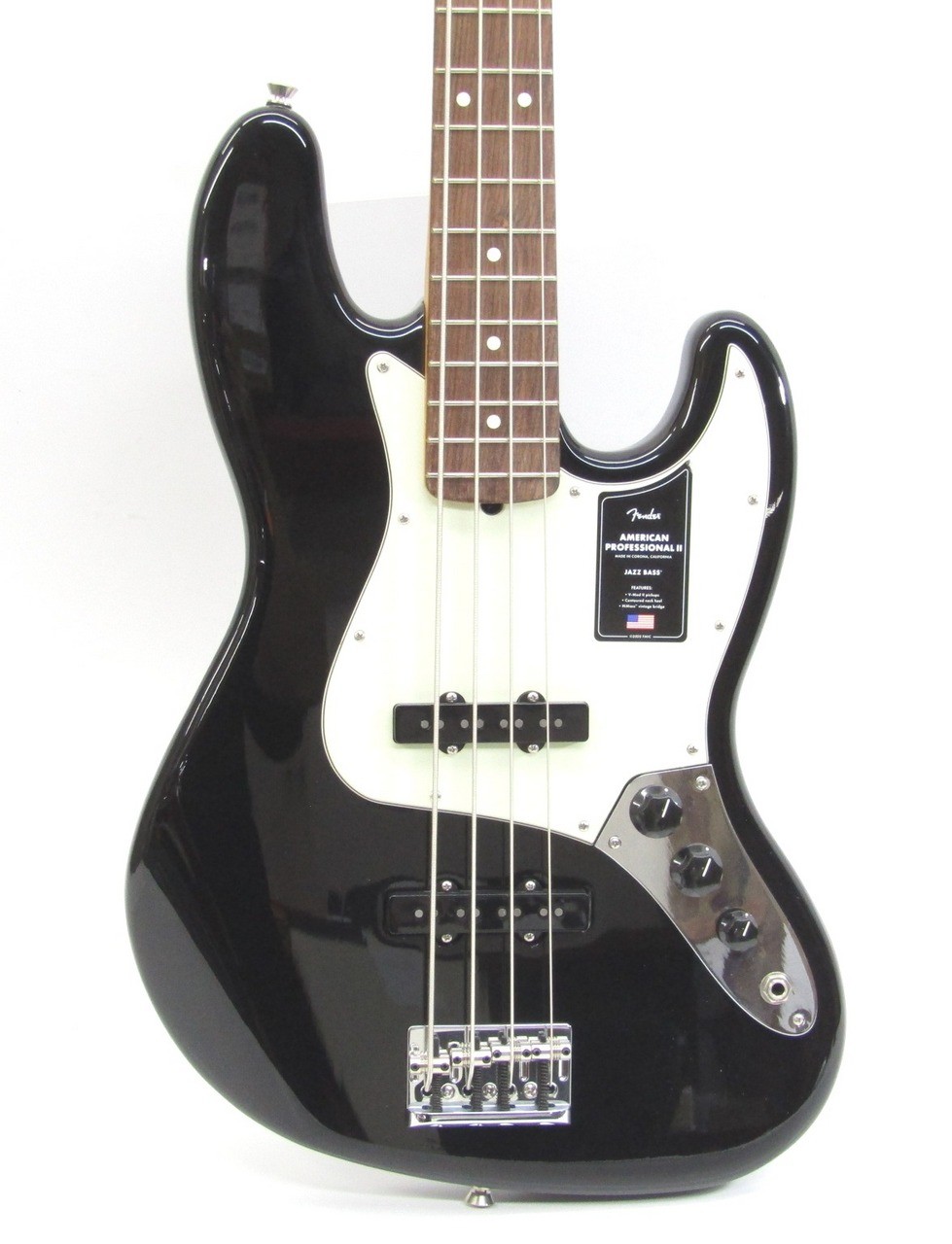 Fender American Professional Ii Jazz Bass Rosewood Fingerboard Black Used Bass