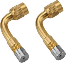 90 Degree Tyre Valve Extension Adaptor for Car Motorcycle Bike Scooter 2 Pack Un