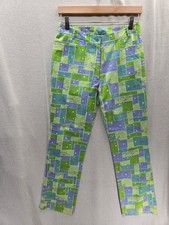 Lilly Pulitzer Colorful Fish Print Vintage Pants Size-4