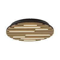 Led Deckenleuchte Akustik Rund Eiche Holz 3000K Warmweiß Designlampe