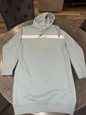 Alexander McQueen MCQ Logo Hoodie Dress Women’s Size Small Green NEW