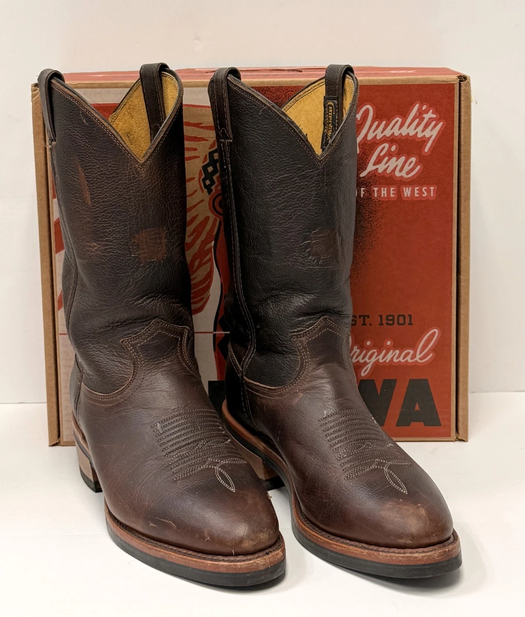 Chippewa Corbel Wellington Cowboy Boots 9.5D Brown Style 20012 Vibram Soles USA. Chippewa cowboy boots style - Gem main image 3