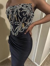 Portia and Scarlett Strapless Dress with Embellishments