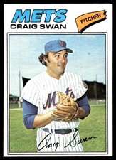 Craig Swan 1977 Topps #94 New York Mets MLB READ FREE SHIPPING AutographDen