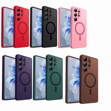 For Samsung Galaxy S26 Ultra Case S26 S25 S24 Phone Cover Mag Safe Screen Glass