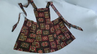 Träger SCHÜRZE  Omas Latzschürze Retro Vintage Schürzenlänge 50 cm gut erhalten 