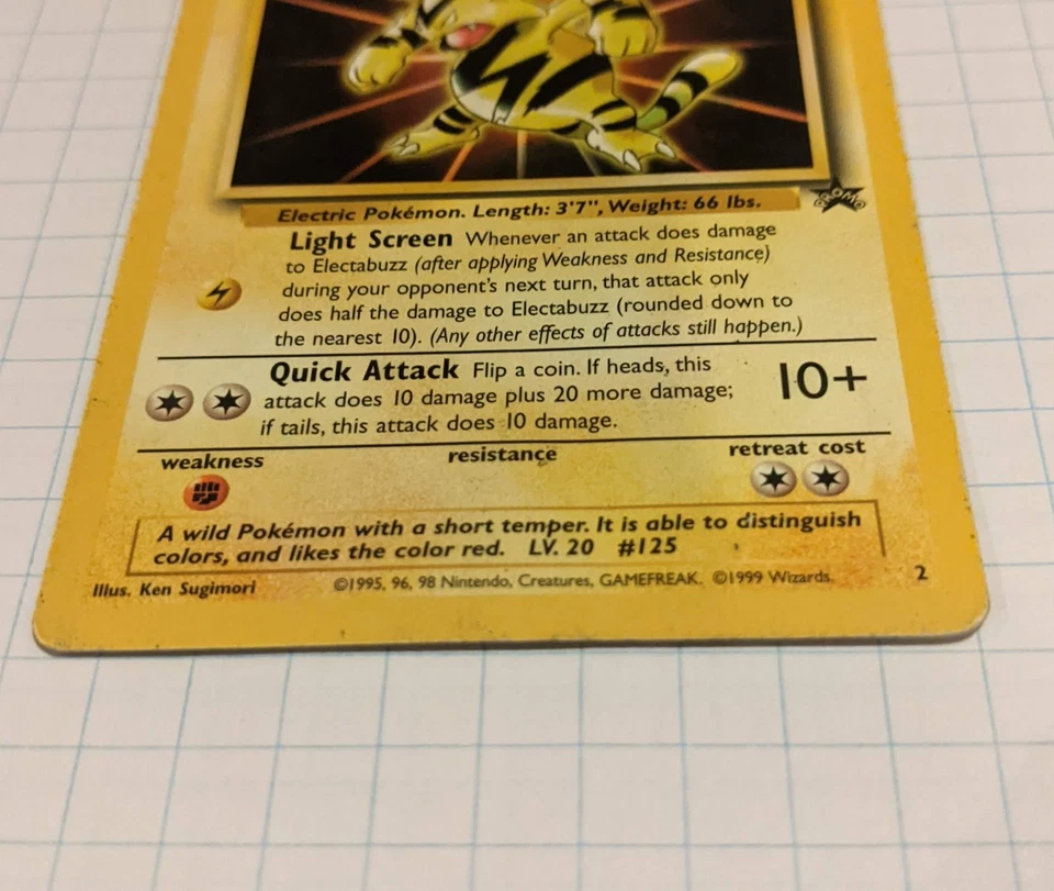 Pokémon Electabuzz 2/53 HP Movie Promo WoTC Promo - Image 2 of 4