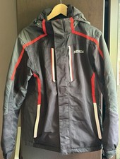 Nevica Men’s Ski Jacket Size Small Excellent Condition Black And Red With Hood