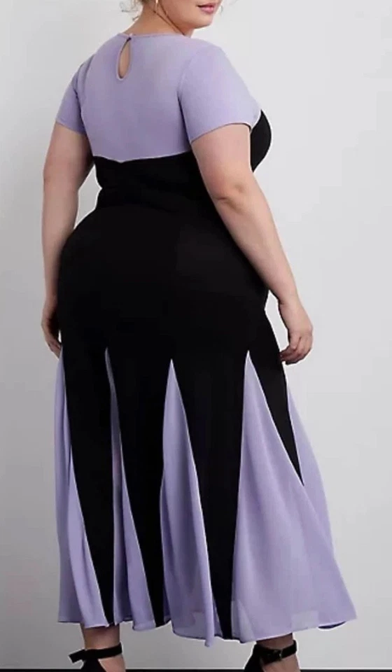 Nuevo con etiquetas Nuevo Maxi Vestido Torrid Disney Sirenita Villana Úrsula Talla 6 6X Foto 3 de 4