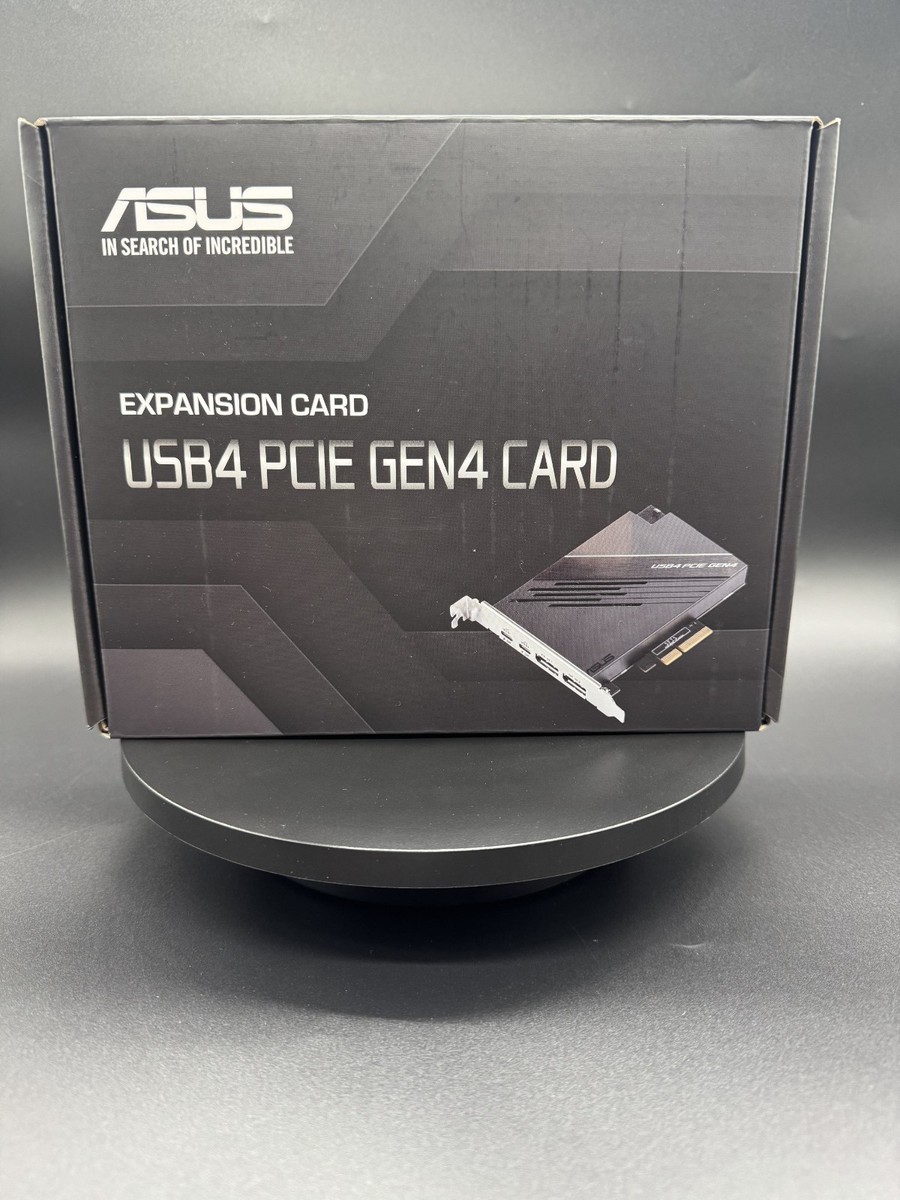 ASUS USB4 PCIe Gen4 カード、デュアル USB4 ポート ASUS USB4 PCIE GEN4 CARD USB-C DisplayPort 1.4 PCIe 4.0 | eBay