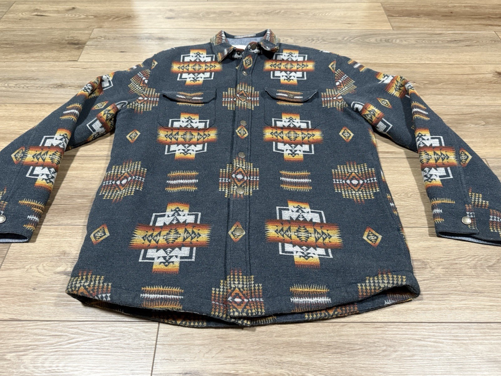 Pendleton Snap Front Cotton / Poly Southwestern S… - image 5