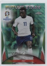 2024 Chrome UEFA Euro Future Stars Aqua Wave Refractor /199 Wilfried Gnonto 5b1