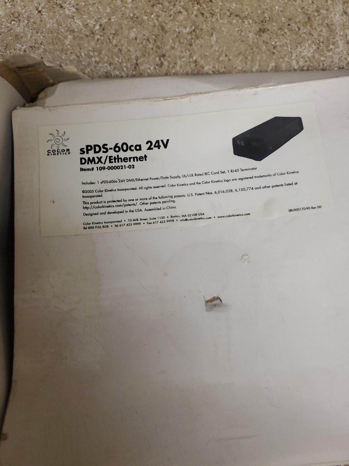 Philips sPDS-60ca 24V Power/Data Dmx/ethernet Power Supply