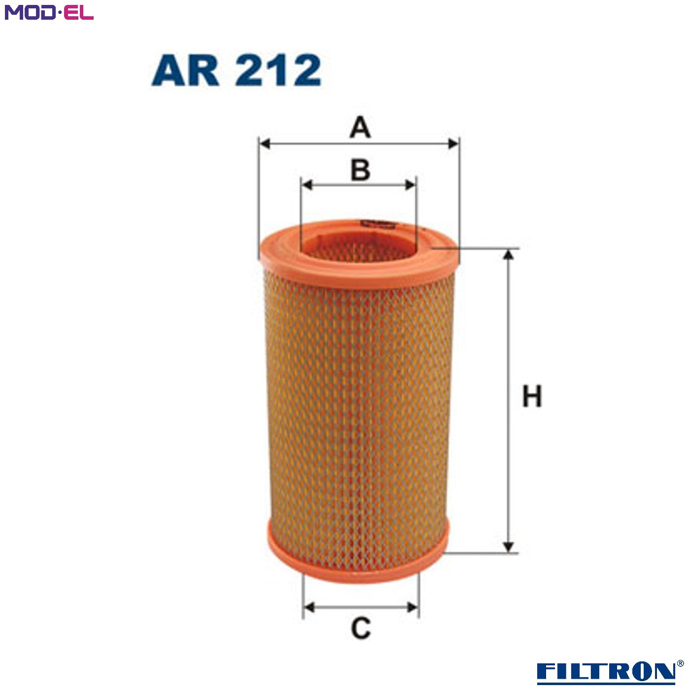 AIR FILTER AR 212 FOR SKODA 135/8 1.3L OHV 1.0L 742.10 1.0L 742.12X742.12 1.2L