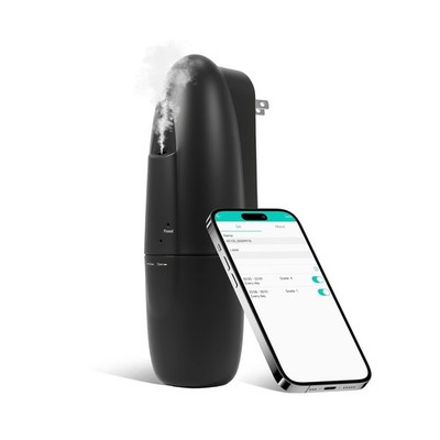 Plug-in Waterless Essential Oil Diffuser 400-800 Sq.Ft Bluetooth Black
