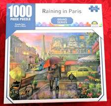 New, "Raining In Paris" 1000-Piece Jigsaw Puzzle, Crown Grand Series, 27" x 20"