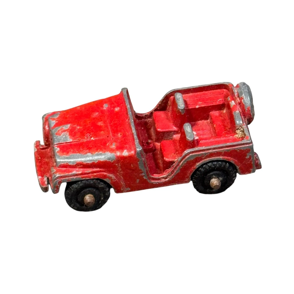 Lote de 6 coches de juguete diecast vintage Midgetoy Jeep Roadster Racer colores mezclados Foto 2 de 4