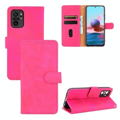Horizontale PU Leder Hülle für Xiaomi Redmi Note 10S mit Halterung und