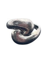 Sterling silver abstract swirl ring size 8 vintage