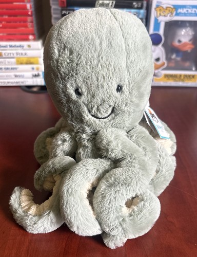 Jellycat Little Odyssey Sea Foam Green Octopus Plush Stuffed Animal w/ Tags  - Picture 1 of 6