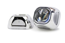 Morimoto S270 Square Panasquare Projector Shroud Lighting Part Chrome Single