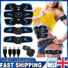 GYM Rechargeable EMS Abdominal Muscle Stimulator ABS Trainer Toner Fitness Belt
