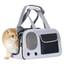 Cat, Dog Carrier for Pets up to 15 lbs, Soft-Sided Collapsible Pet Carrier wi...