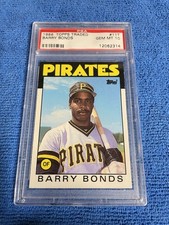 1986 Topps Traded Barry Bonds 11T Rookie Card PSA 10