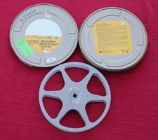 16mm film 400 ft. Metal Movie Reel 7 w/ Canister -Vintage