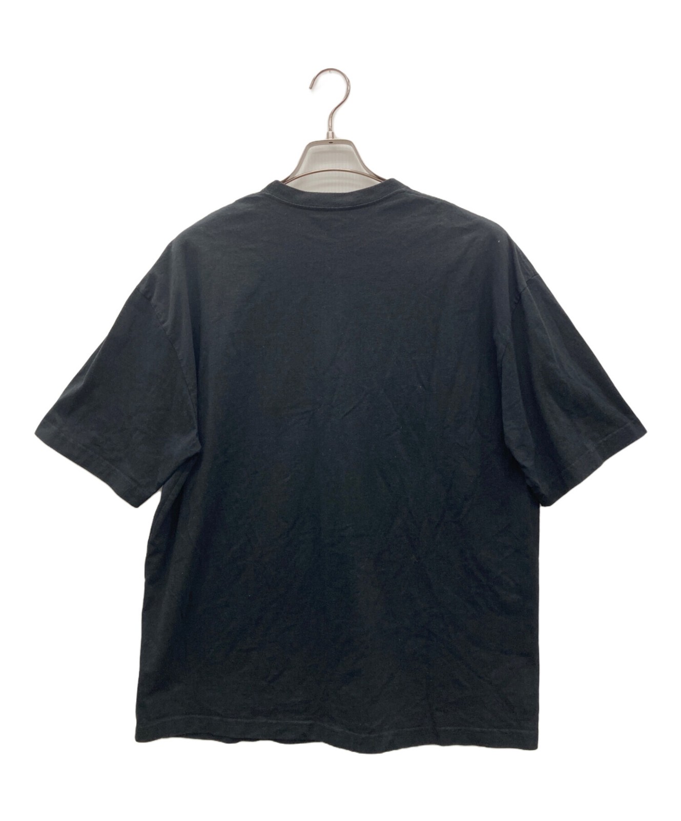 BALENCIAGA Embroidered logo T-shirt Size: M Black Men 570805 TEV53 thumbnail 2