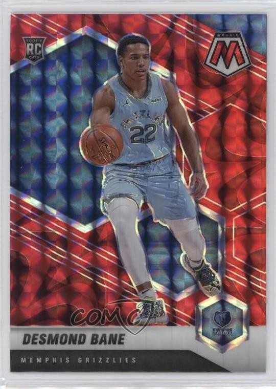 2020-21 Panini Mosaic Rookie Reactive Red Prizm Desmond Bane #211 Rookie RC