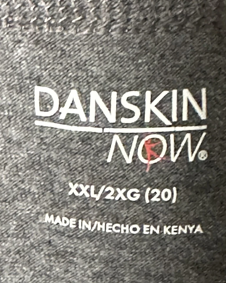 Leggings Danskin Now Recortados Talla XXL Dri-More Ajustados Gris Capri Ajustado Entrenamiento Foto 3 de 4