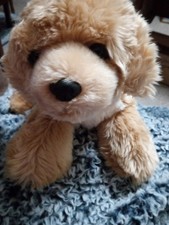 Aurora Golden Yellow Lab Retriever Dog 13" Long Plush Stuffed Animal Realistic