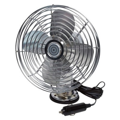 RoadPro RP-1179 Car Fan, Heavy Duty, 12V, Metal, 7.5'' 7.5'', Metal 