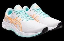 Asics Gel-Excite 9 Women's Running Shoes Size 9 White/Orange Pop Med/B