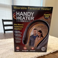 Handy Heater Freedom Wearable Heater Black Rechargeable Cordless Variable Heat