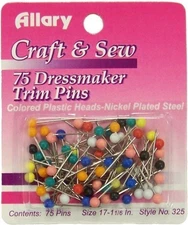 Allary Craft & Sew 75 Stright Pins
