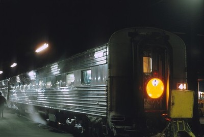 ATSF Pullman w Drumhead of Train 17 the Super Chief-El Capitan 1966 5 x 7 Photo
