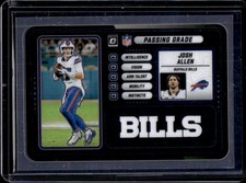 2025 Panini Donruss Optic Josh Allen Passing Grade #7 Bills