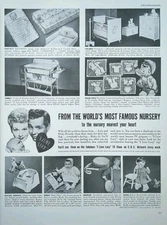 1953 Vintage Lucille Ball Nursery Items, I Love Lucy TV Show