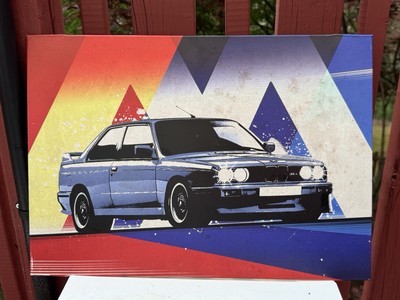 Displate - BMW E30 M3 - Sports Car Metal Poster 12.5” X 17.5