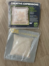 Lot Of 2 Candlewicking Candlequilting Pillow Kit Tiger Lily Pineapple 14x14