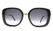 Cartier Sunglasses Eyewear Black Gold Trinity 54□20 140 w/Case