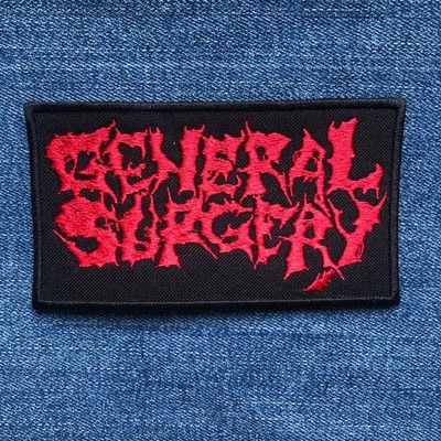 General Surgery embroidered patch Carcass Exhumed Haemorrhage Impetigo Impaled