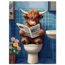 Cow Diamond Art Kits for Adults, Cow Diamond Painting Kits, 12x16Inch 03-Cow