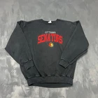Vintage Ottawa Senators Sweatshirt Mens XL Black 1990s NHL